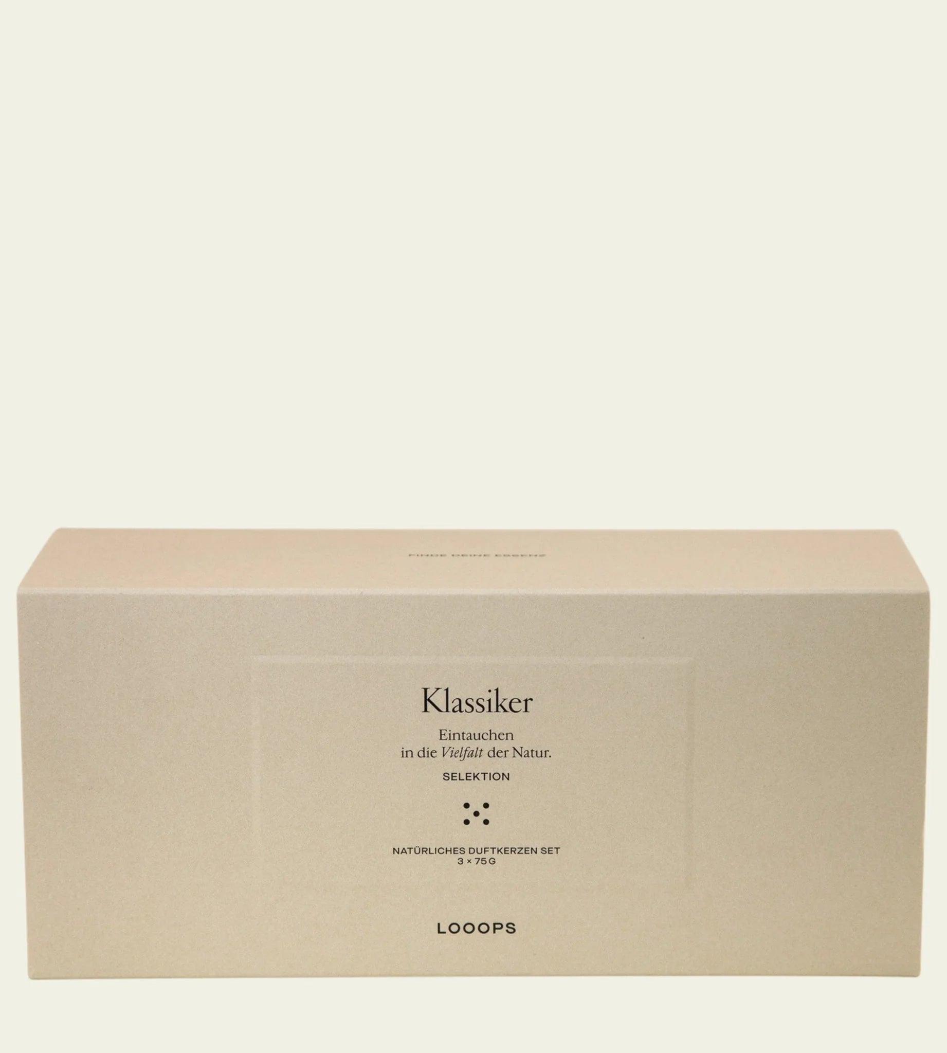 Looops Geschenkbox "Klassiker" – 3er Duftkerzen Set