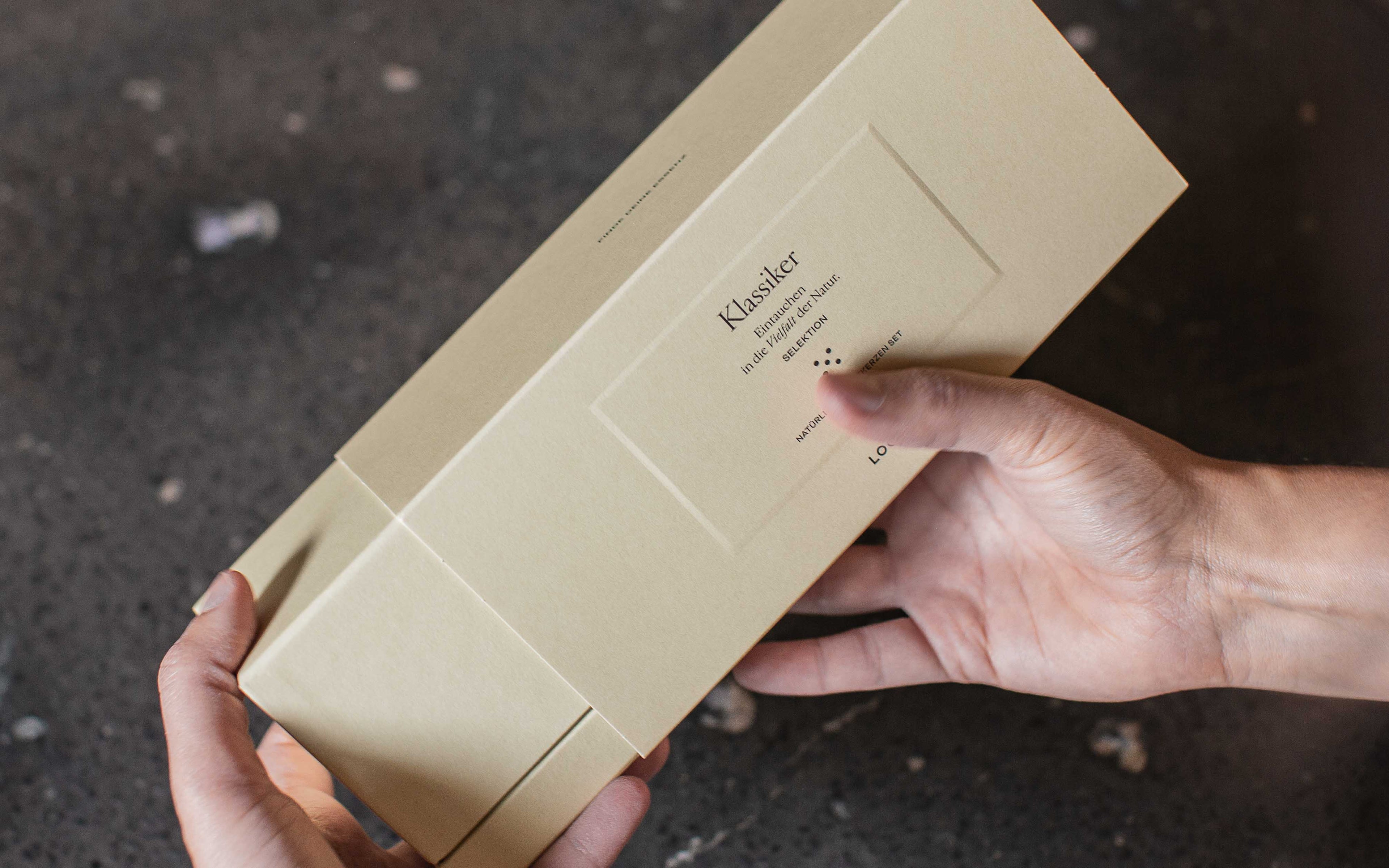 Geschenkbox &quot;Klassiker&quot; – 3er Duftkerzen Set