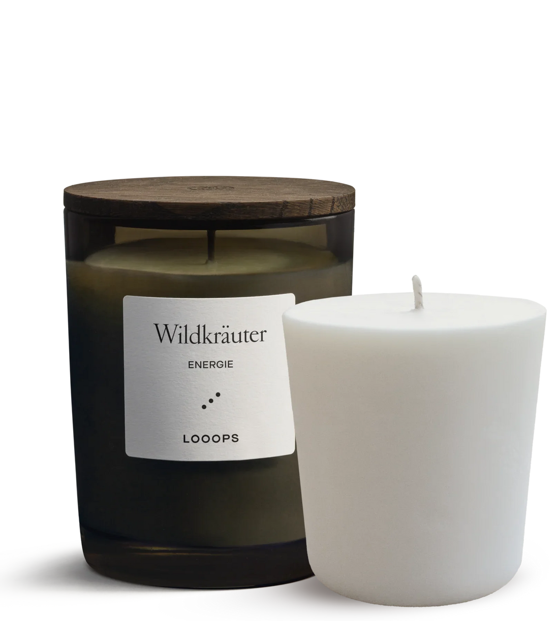 SET: Wildkräuter Duftkerze + Refill 250 g