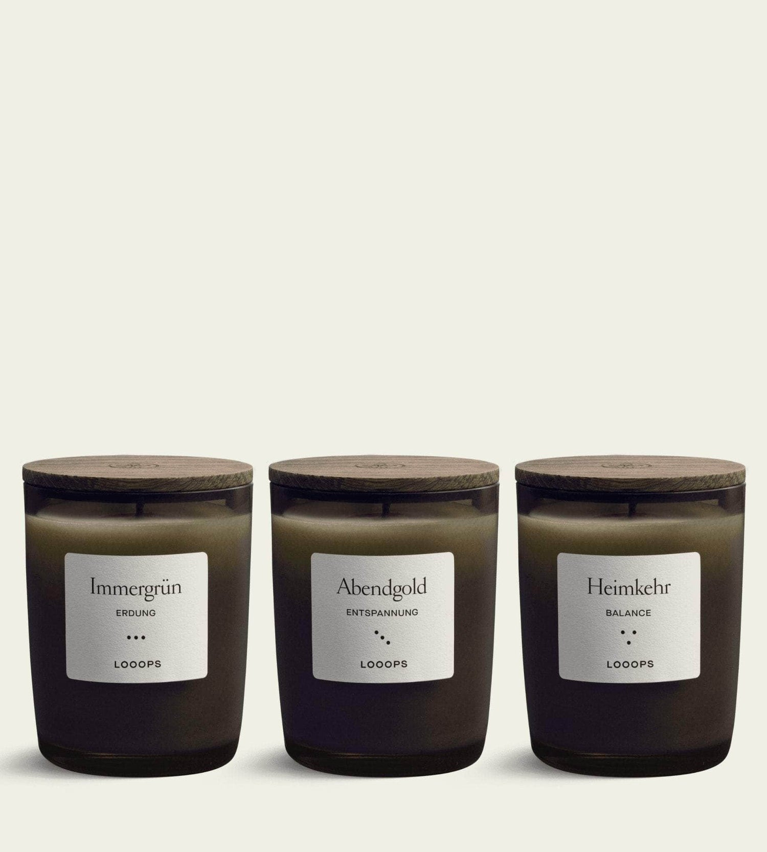 Looops Geschenkbox &quot;Die vierte Jahreszeit&quot; – 3er Duftkerzen Set