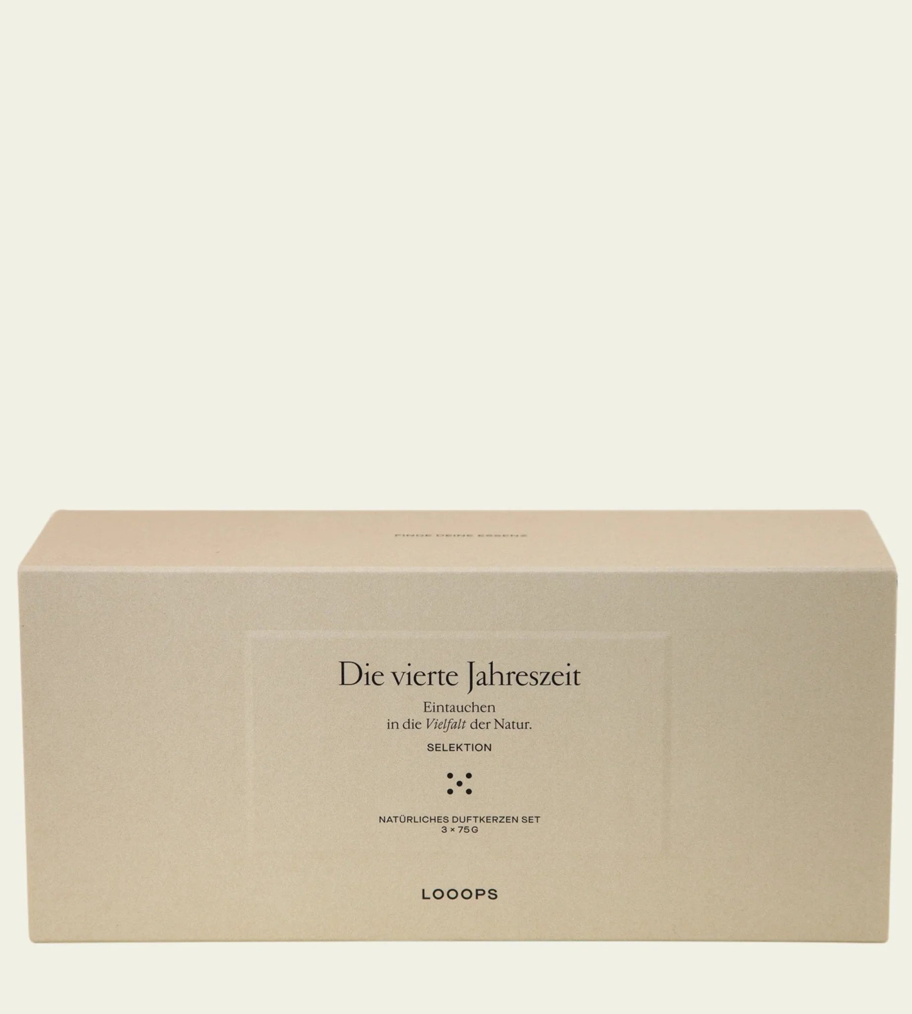 Looops Geschenkbox &quot;Die vierte Jahreszeit&quot; – 3er Duftkerzen Set