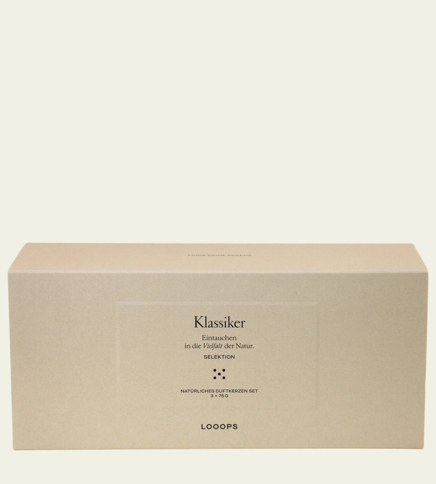 Looops Geschenkbox &quot;Klassiker&quot; – 3er Duftkerzen Set