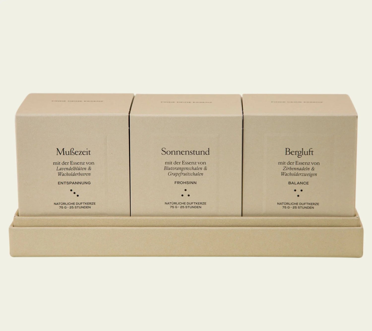 Looops Geschenkbox &quot;Klassiker&quot; – 3er Duftkerzen Set